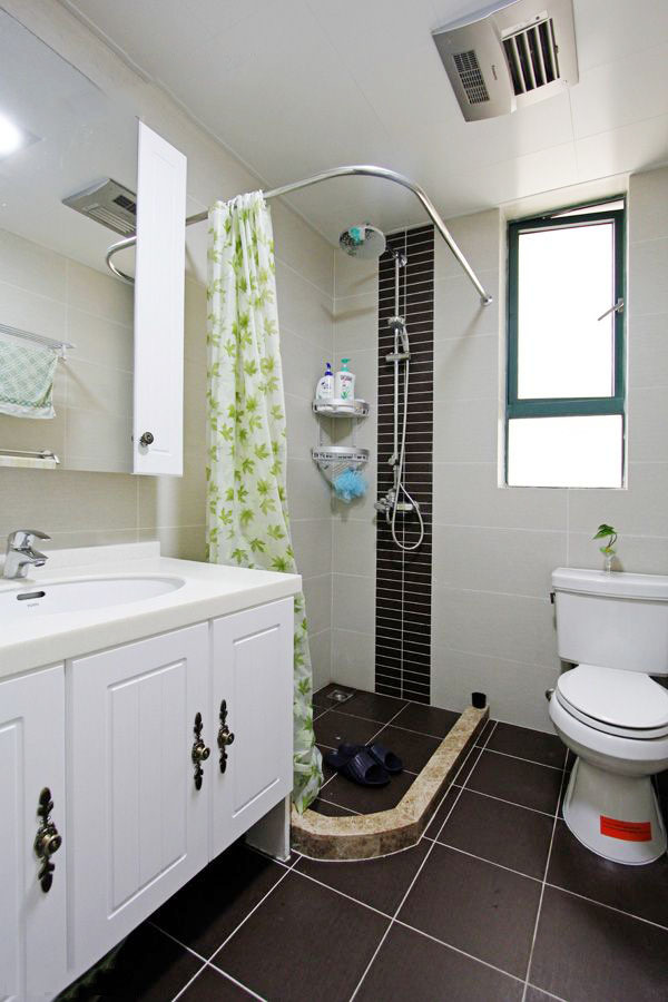 95平現(xiàn)代混搭隱形門+陽臺變書房風(fēng)格裝修效果